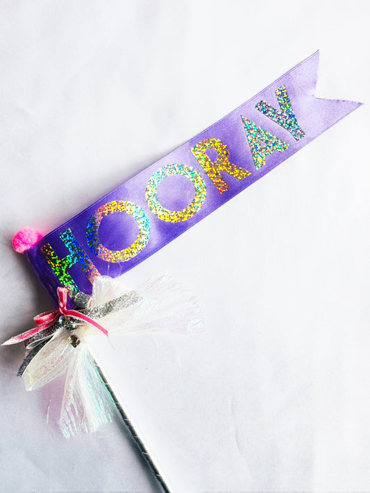 Birthday fabric celebration wands