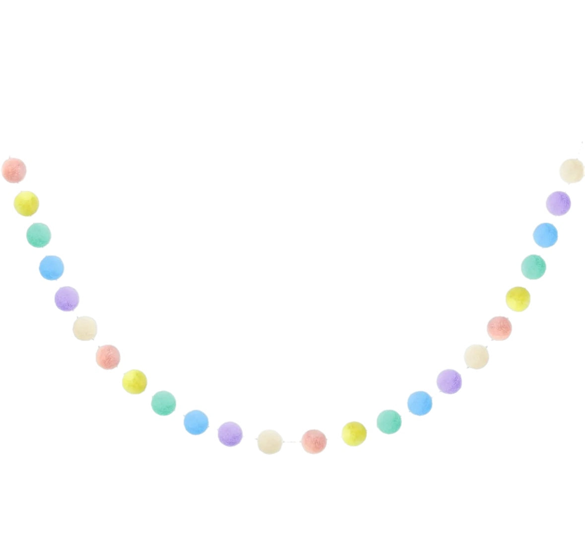 Pastel Pom Pom garland