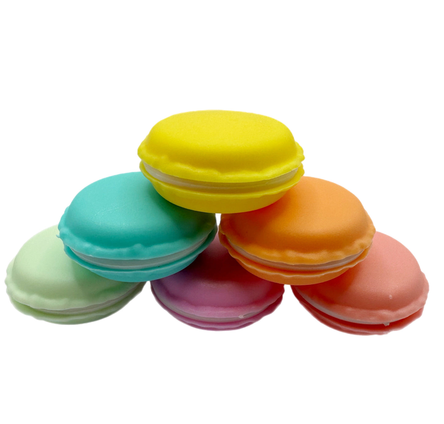 Macaron pastel storage pots