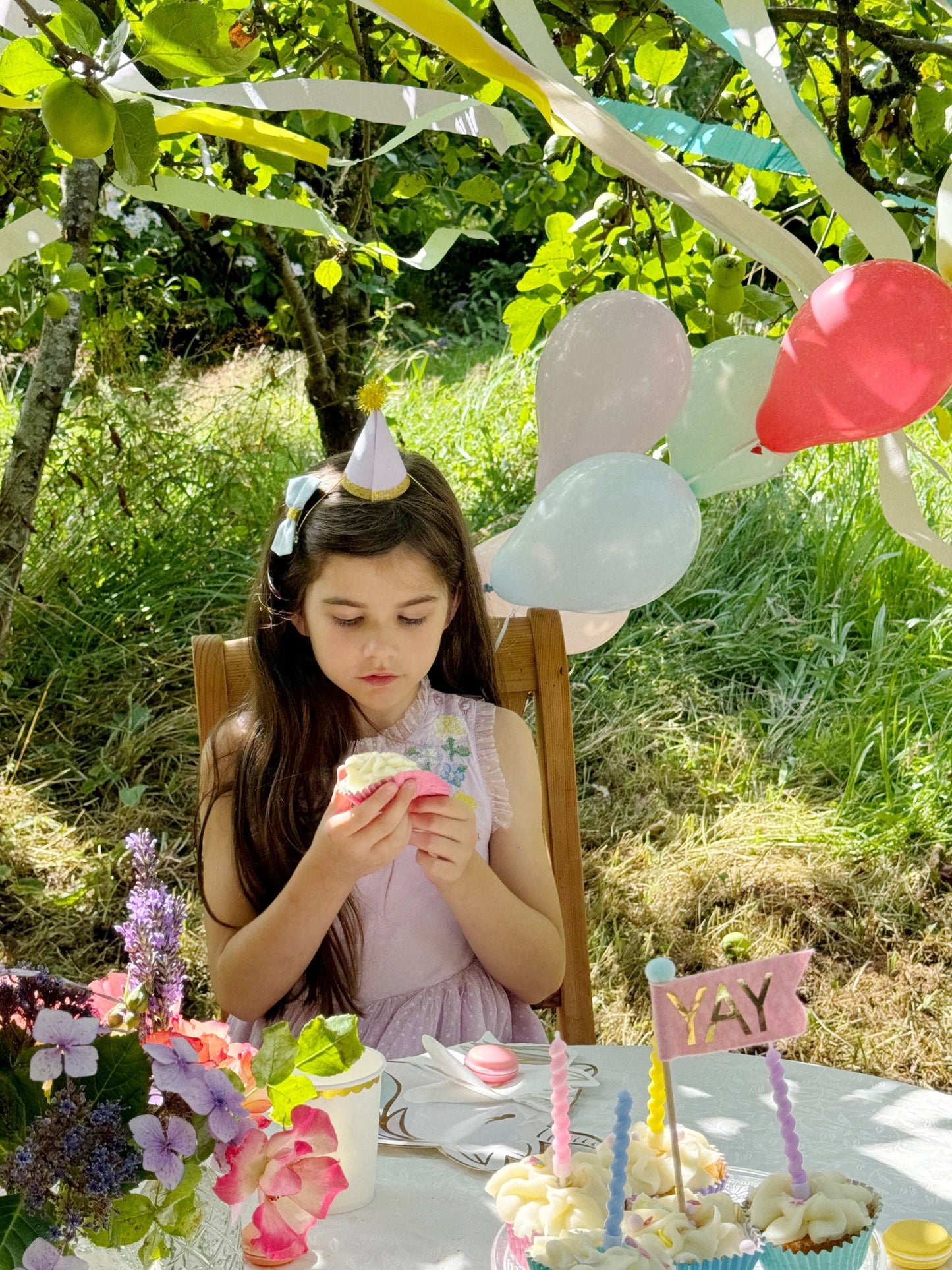 Pastel party balloons