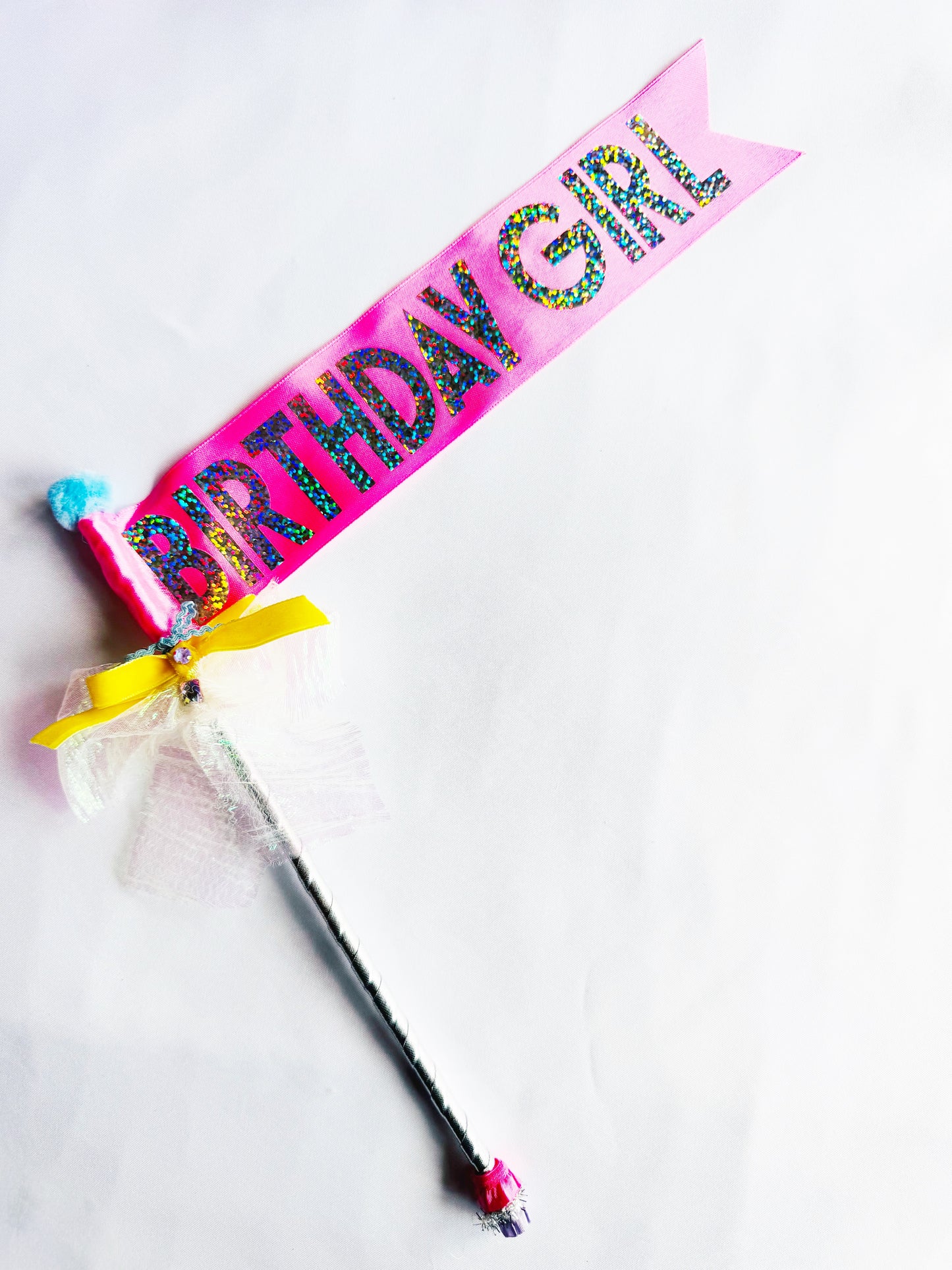 Birthday fabric celebration wands