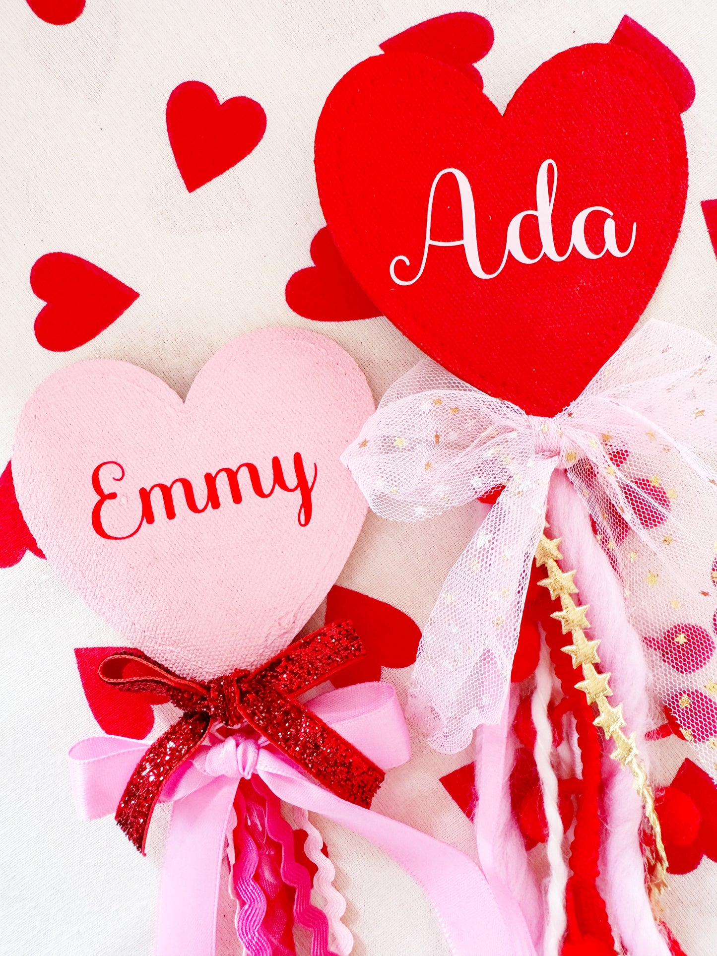 Valentines love heart kids celebration wand