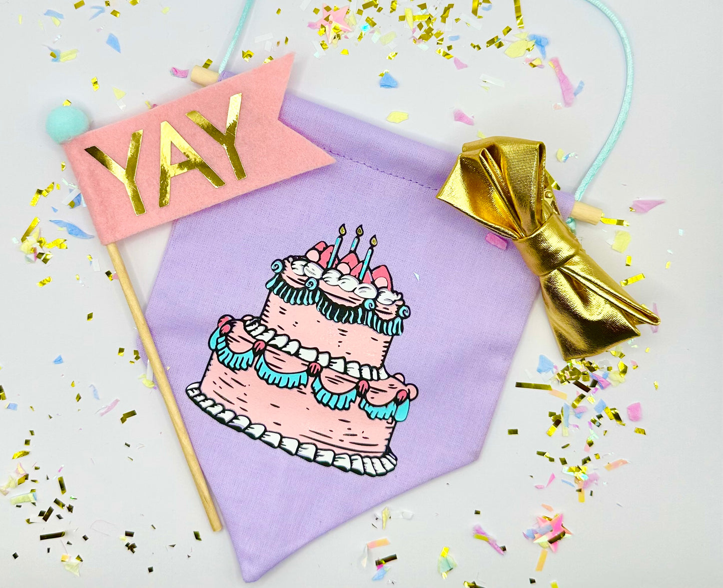 Birthday cake wall hanging pastel themed keepsake gift