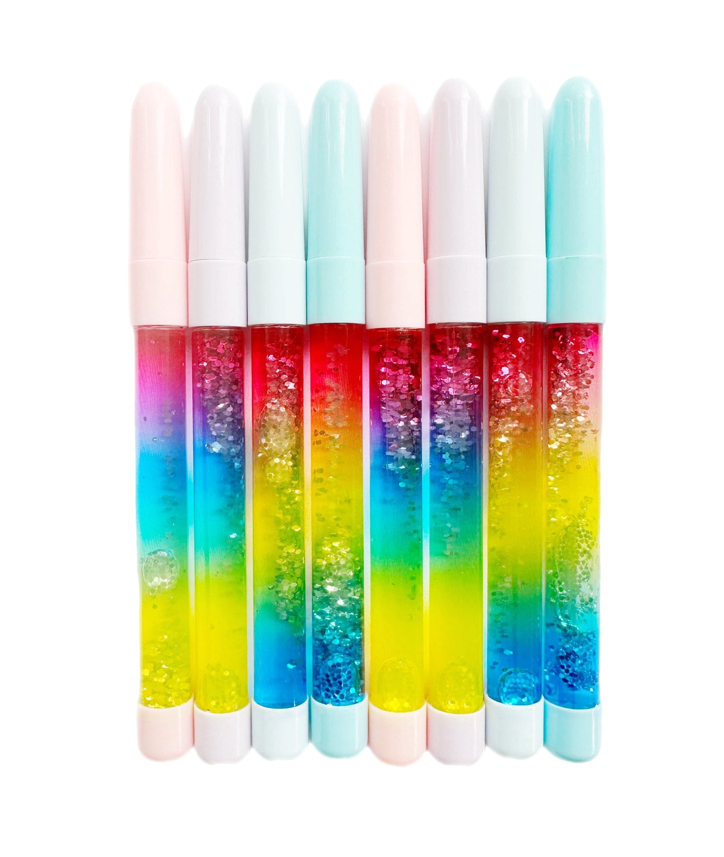 Cute Magical Rainbow Glitter Liquid Pens