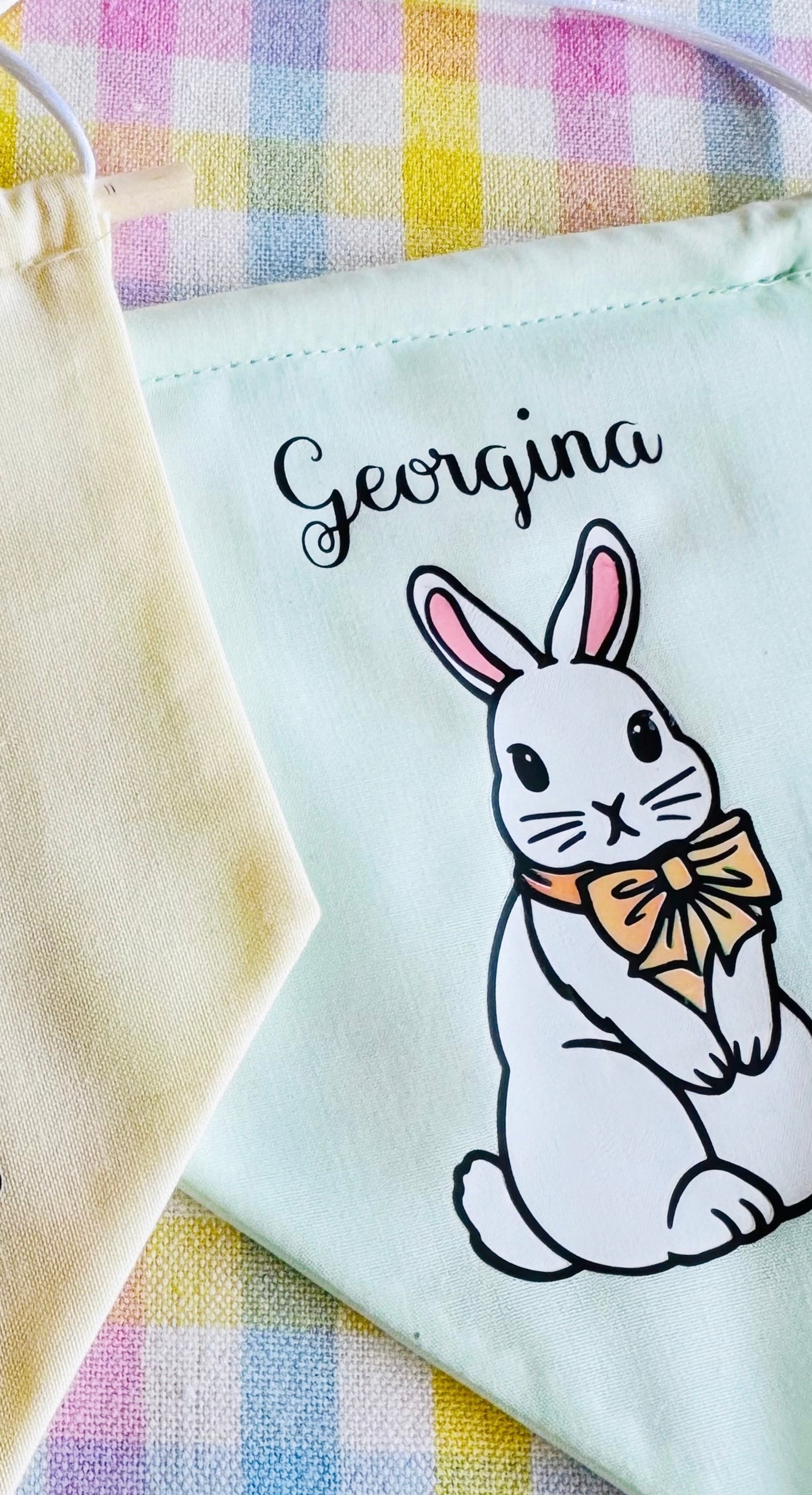 Easter bunny personalised name banner