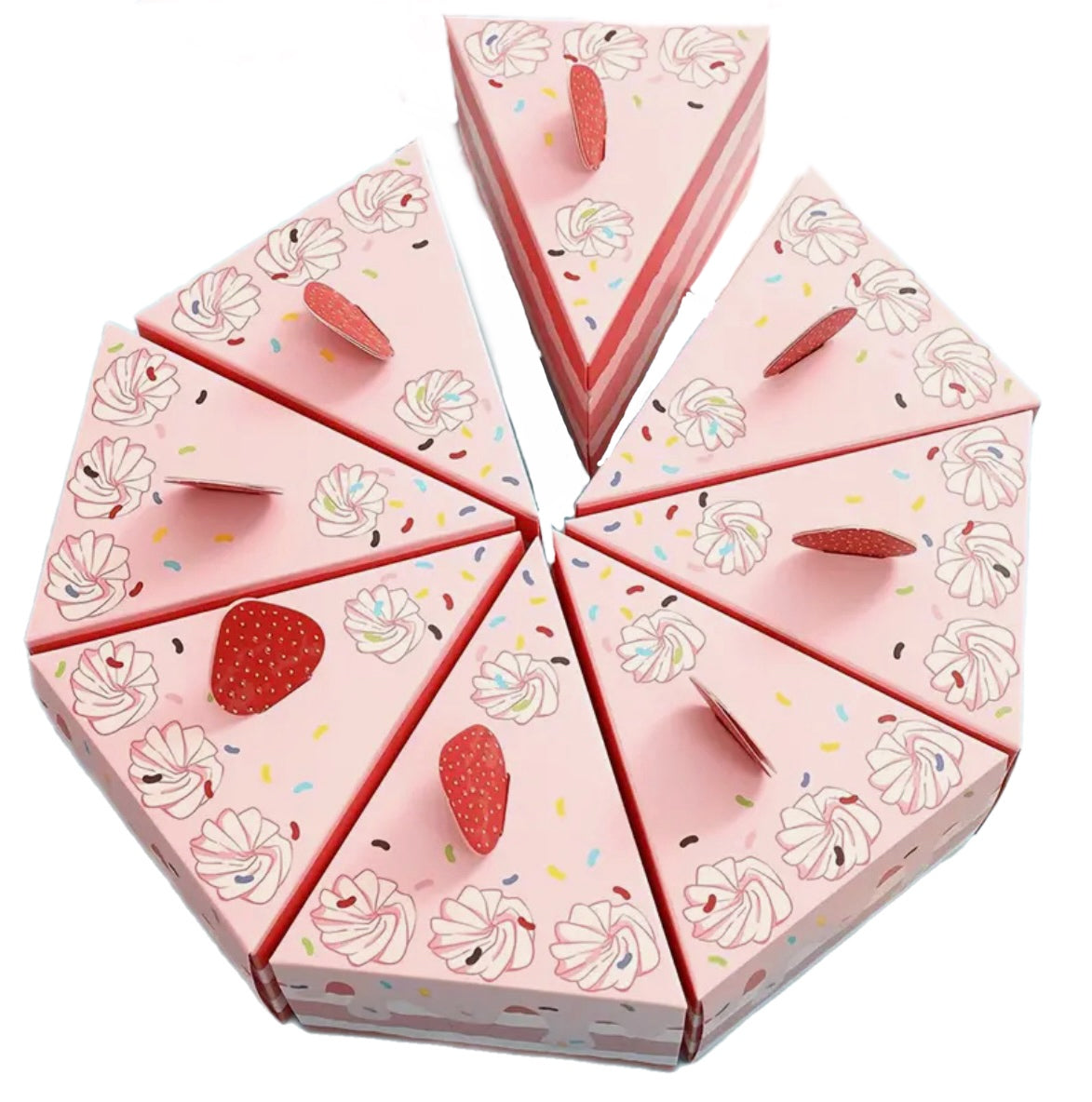 Strawberry cake gift box