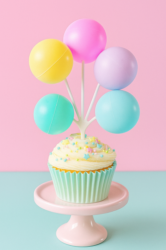 Balloon cake topper decoration