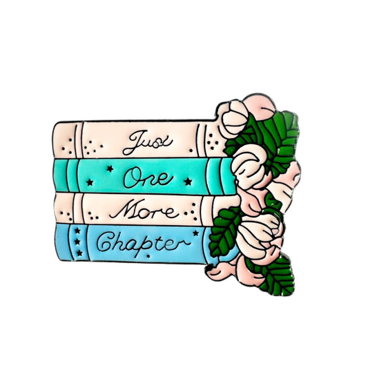 Pastel fairytale one more chapter books enamel pin badge