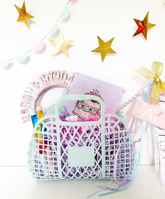 Pastel jelly kids gift baskets