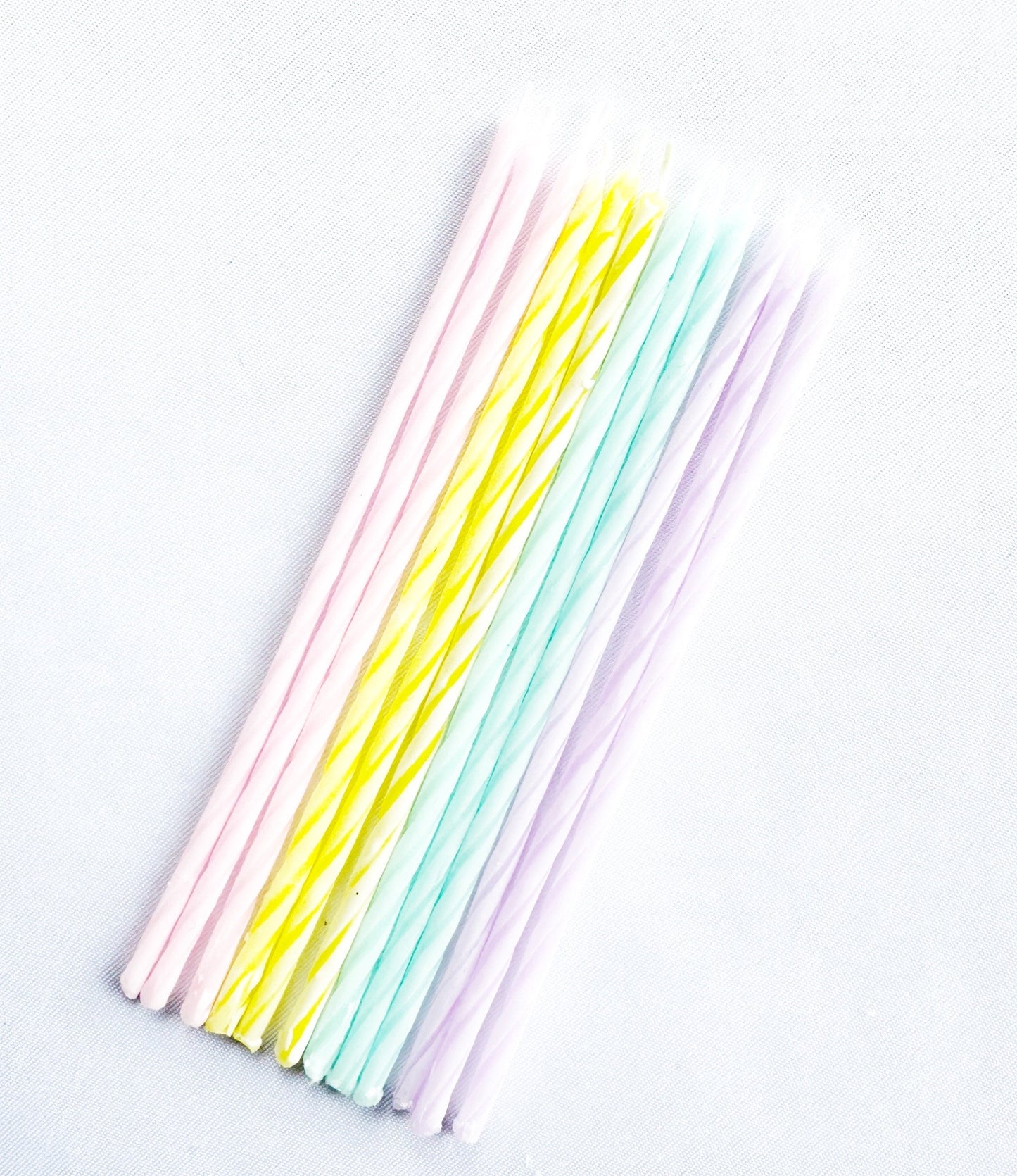 Skinny tall twist cake candles