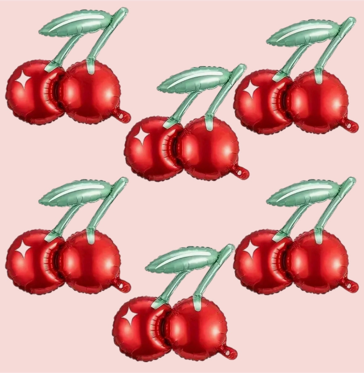 Cherry shaped large foil coquette party balloon