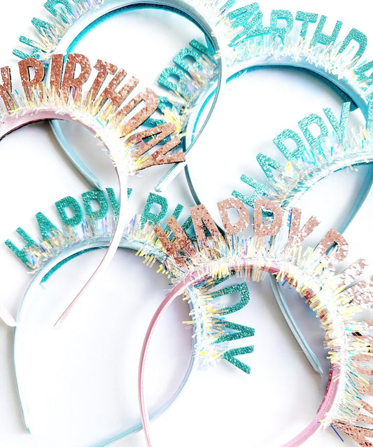 Happy birthday headbands