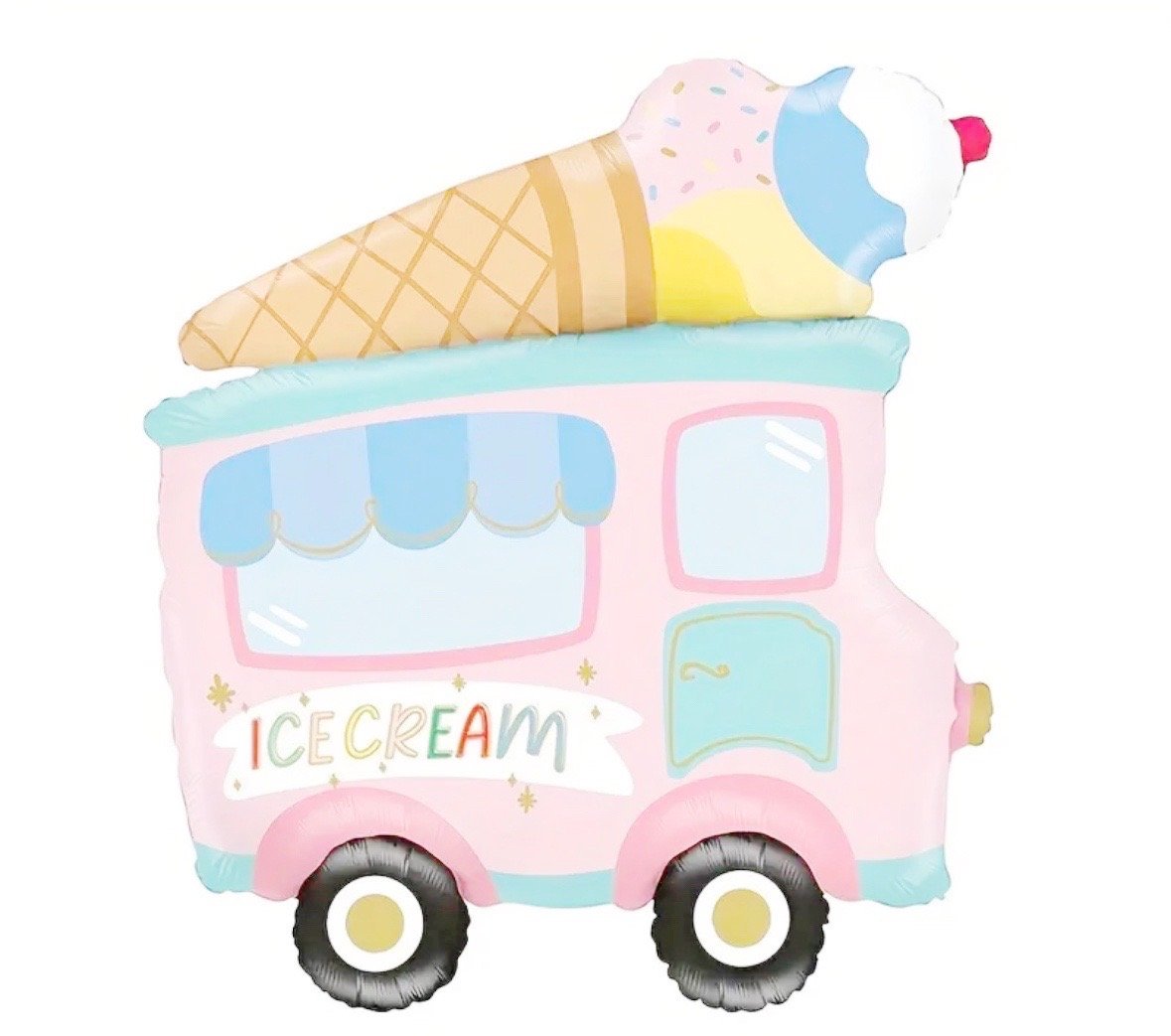 Ice cream van foil balloon