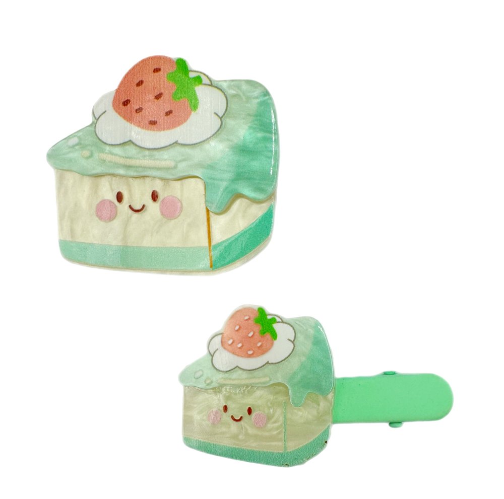 Mint cake hair clip
