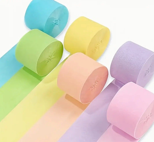 Pastel party streamers decorations
