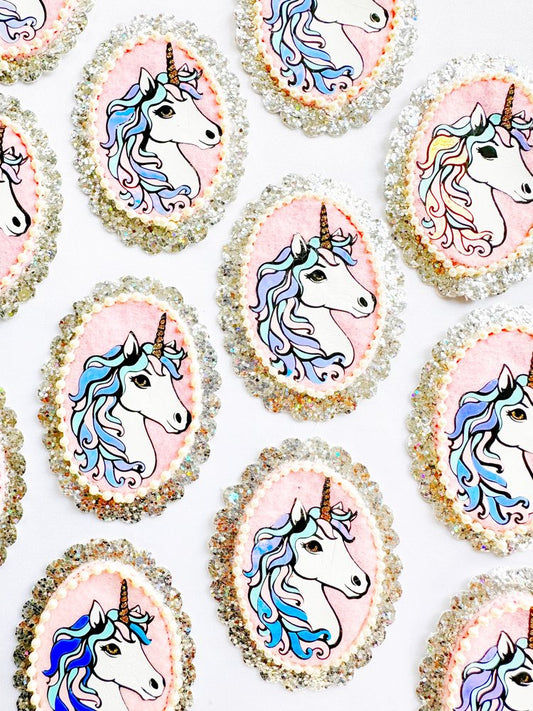 Unicorn cameo badge