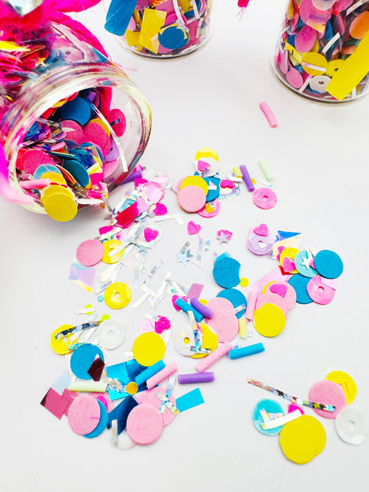 Mini Happy Birthday Colour Pop Confetti Sprinkle Bottles