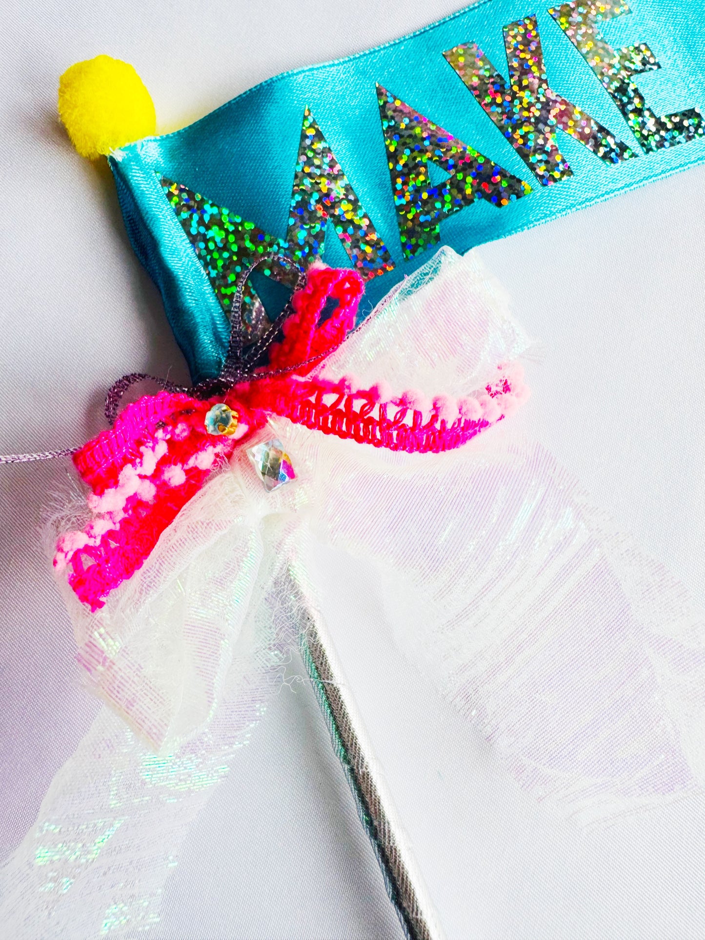 Birthday fabric celebration wands 