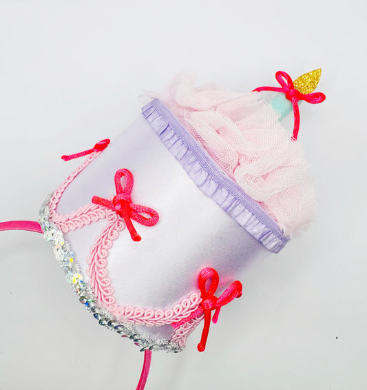 Purple Pink Birthday Cake Celebration Headband