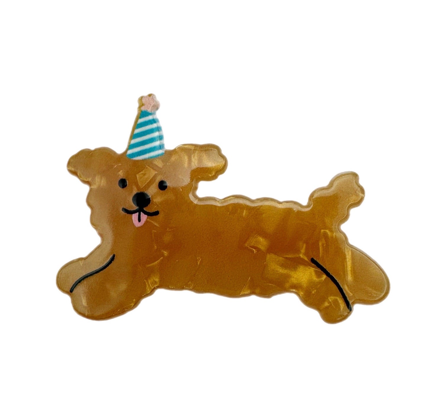 Cute Party Puppy Dog Acrylic Hairclips