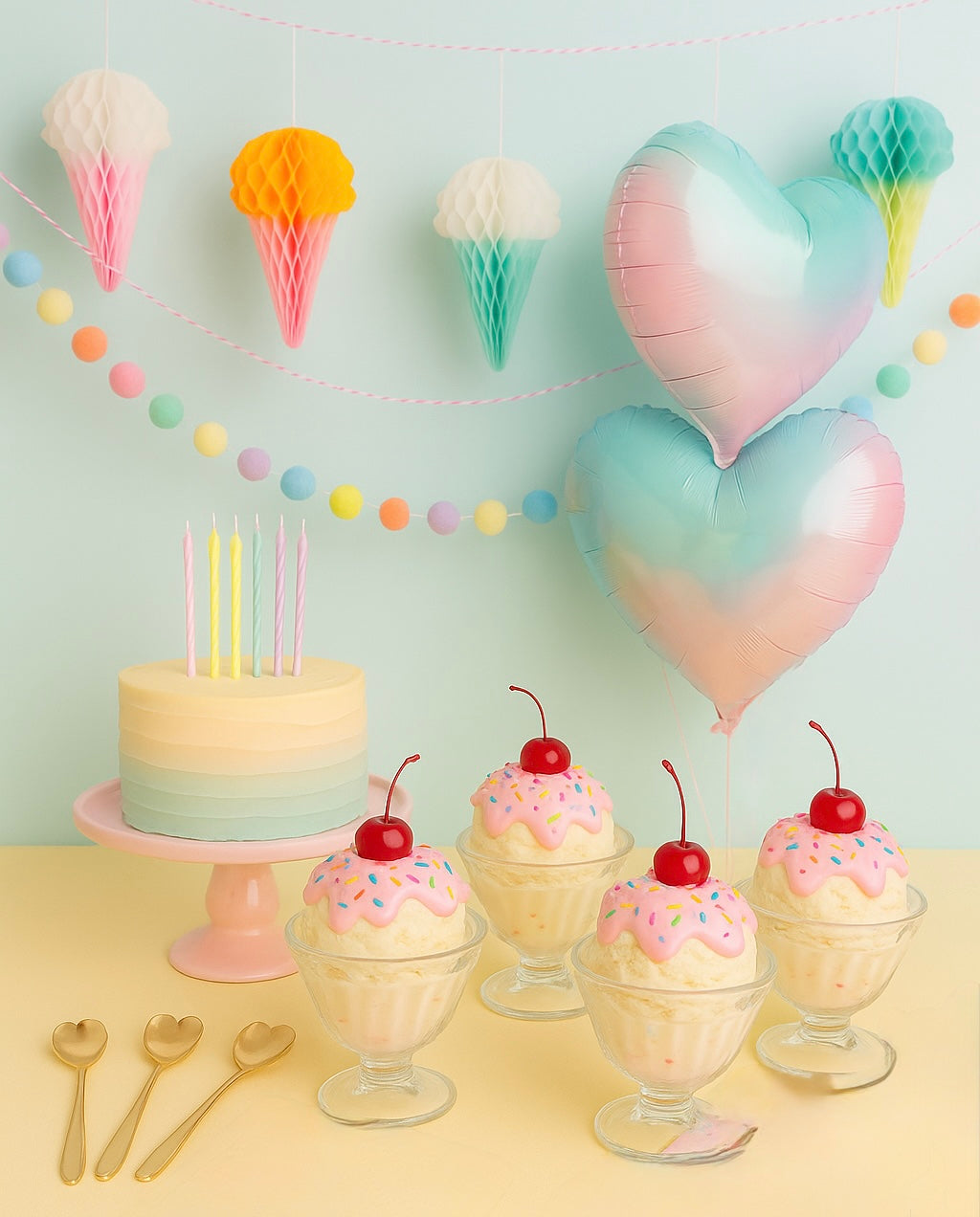 ICE CREAM PARLOUR KIDS PARTY DECORATIONS