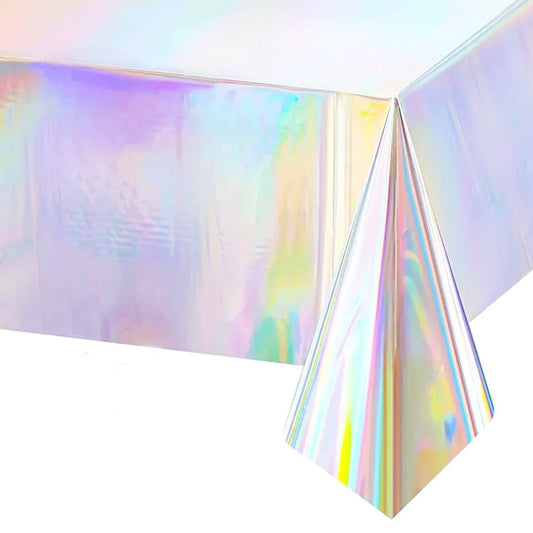 Iridescent table cloth party tableware