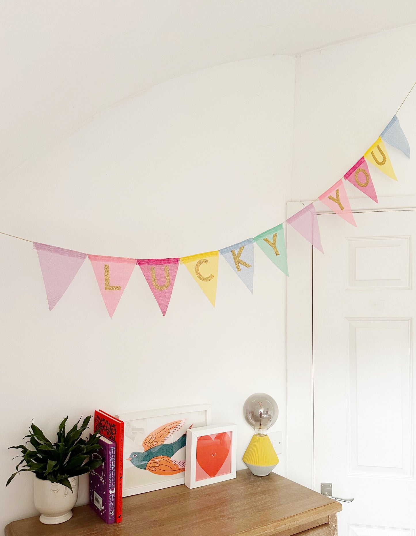 Lucky You Colour Pop Bunting Banner Pennant Garland