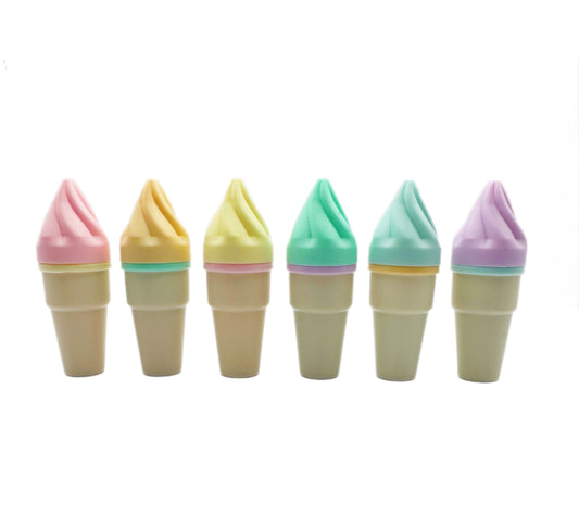 Mini Pastel Ice Cream Cone Colouring Pens