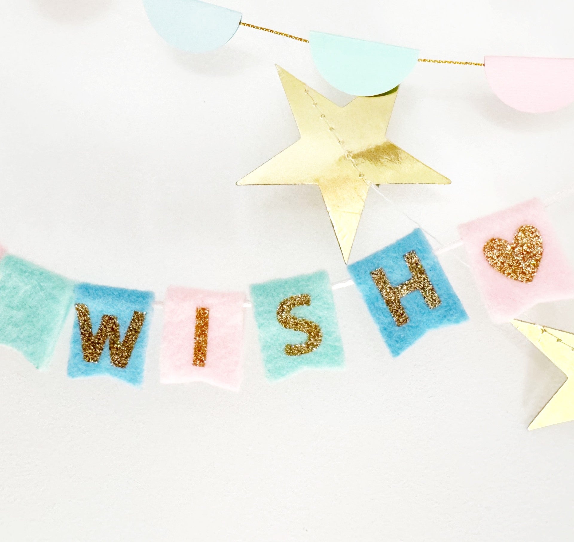 Make a wish mini bunting